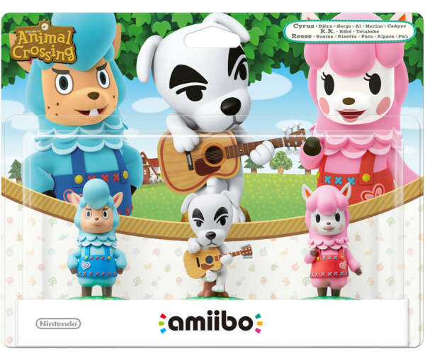 Комплект amiibo Сайрус, К.К. и Риз – Коллекция Animal Crossing amiibo Festival