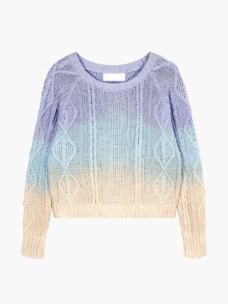 New Look Sweater With Dip Dye In Purple - Choies.com