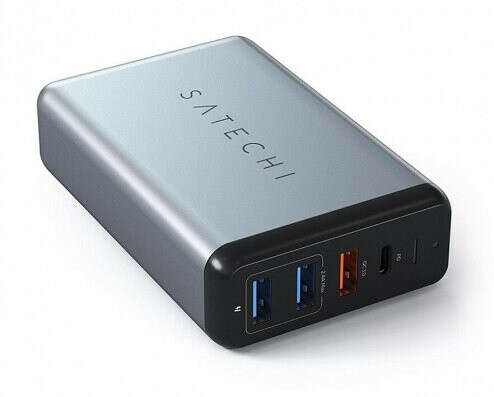 СЗУ Satechi Type-C 75W, USB-C 60W PD, USB QC3.0, 2 USB 2,4A