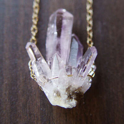 Spirit Quartz Druzy Gold Necklace