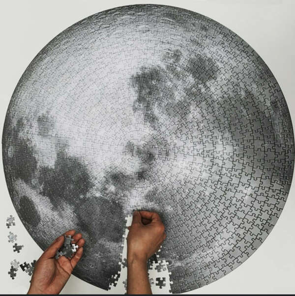 Круглый пазл Луна 1000 деталей