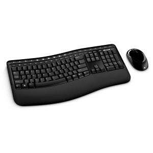 Комплект (клавиатура+мышь) Microsoft Comfort 5050, USB, беспроводной, черный