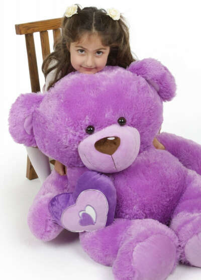 36 " Lavender teddy