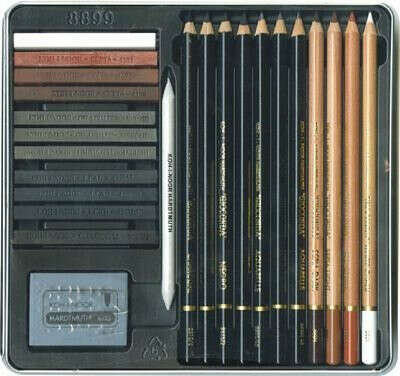 24 Piece Toning/Drawing/Sketching Art Set by Koh-I-Noor