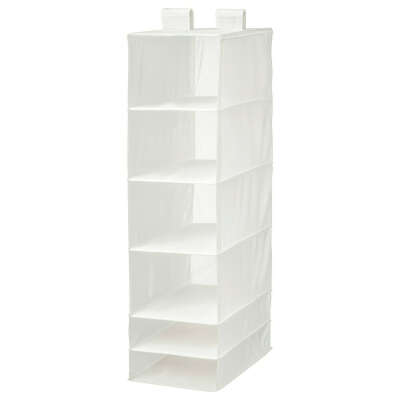 SKUBB СКУББ Модуль для хранения с 6 отделениями, белый, 35x45x125 см - IKEA