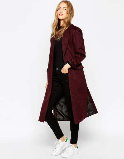 ASOS Coat in Relaxed Fit at asos.com