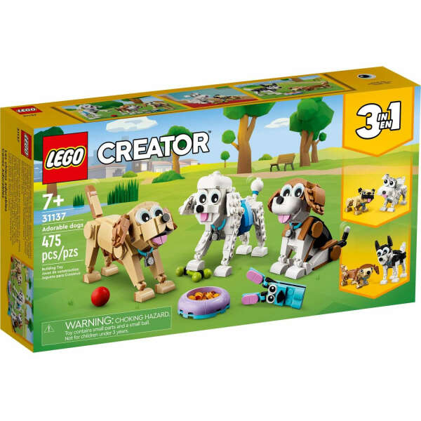 Конструктор LEGO CREATOR 3-in-1 Очаровательные собаки, 475 деталей, 7+, 31137