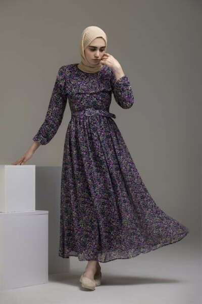 Floral Ruffle Print Dress