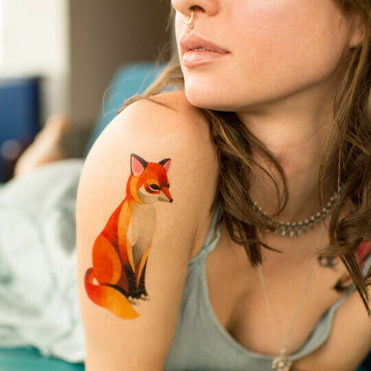 Переводная татуировка "Fox"