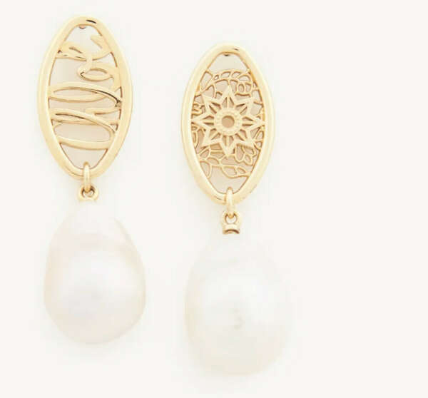 darcey lace drop earrings CHLOE