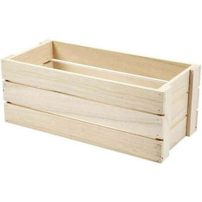 Wooden Fruit Crate Decoration Craft Material 34 cm
