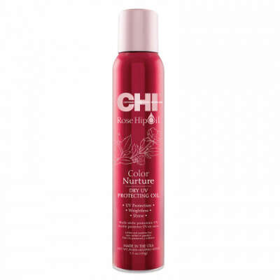 Сухой защитный спрей для окрашенных волос - CHI Rose Hip Oil Color Nurture Dry UV Protecting Oil