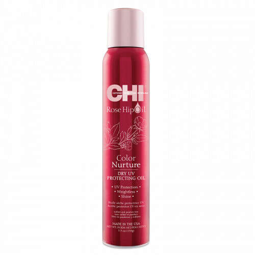 Сухой защитный спрей для окрашенных волос - CHI Rose Hip Oil Color Nurture Dry UV Protecting Oil