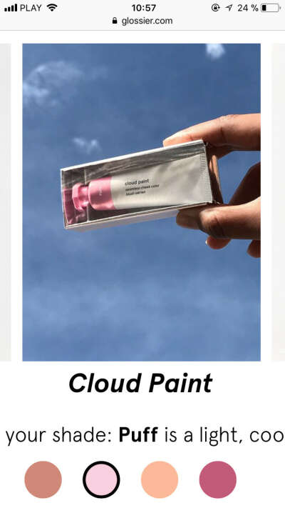 Glossier Cloud Paint in Puff