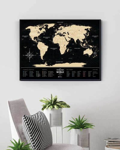 Скретч-карта Мира Travel Map Black