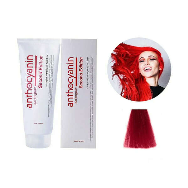 Красная краска для волос Антоцианин R02 Pure Red 230 мл