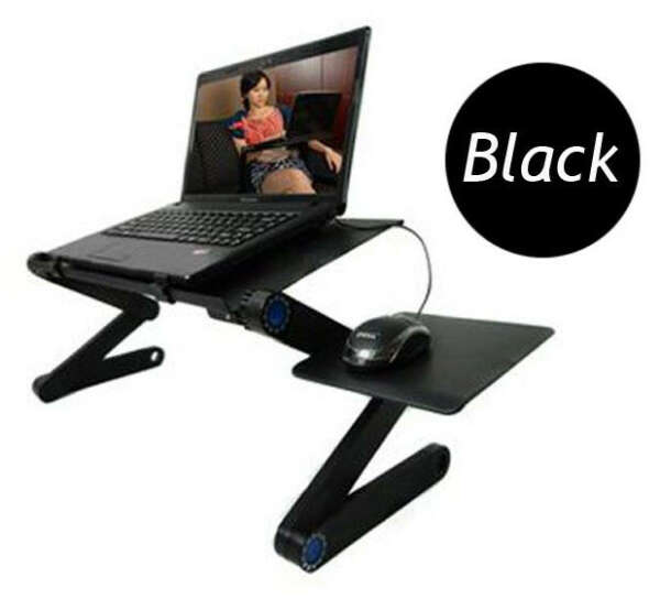 Черный красный алюминиевый Lapdesk эргономичный складной стол ноутбук компьютерный стол с мышью лоток для использования на кровать диван купить на AliExpress