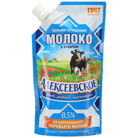 Молоко сгущёное Алексеевское