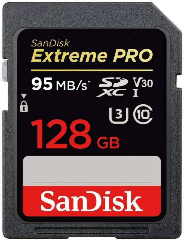 128Gb SanDisk SDXC (Ultra or Extreme PRO) (Memory card, Карта памяти)