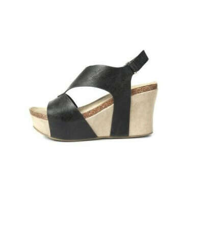 Aruba Wedge Sandal (Black)