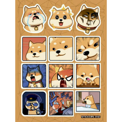 Стикерпак «Doge» Stickers.one — купить в Санкт-Петербурге с доставкой сегодня на Dari Dari