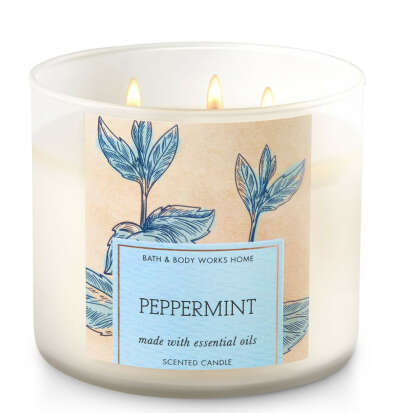 Peppermint candle, Bath & Body Works