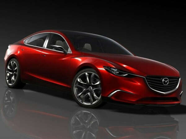 Mazda 6 красного цвета