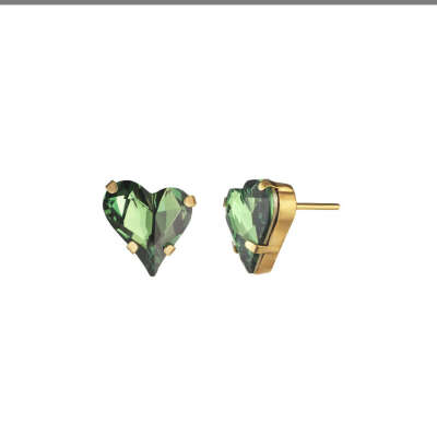 Позолоченные серьги Love.Green Earrings - купить в интернет-магазине Poison Drop с доставкой по Москве и миру