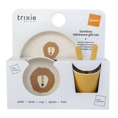Набор посуды Trixie Tableware Giftset Mr Lion для детей от бельгийского бренда - купить в интернет магазине Kids4seasons