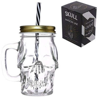 Skull Mason Jar