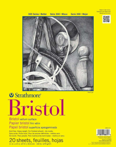 Strathmore 300 Series 342-111 Bristol Vellum Paper