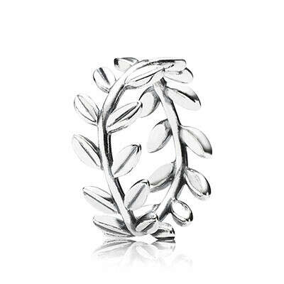 PANDORA | Кольцо из серебра в виде листьев