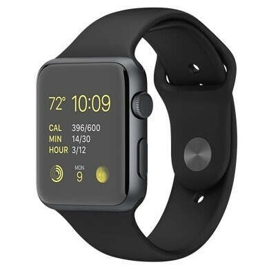 Умные часы Apple Watch Sport 42mm Space Gray Aluminum Case with Black Sport Band