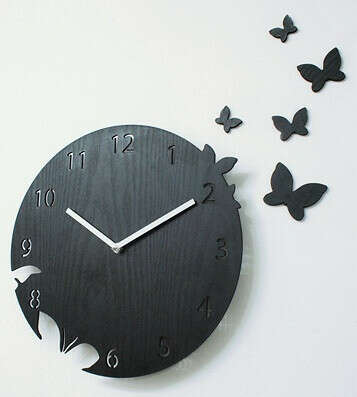 Часы настенные Butterfly Basic