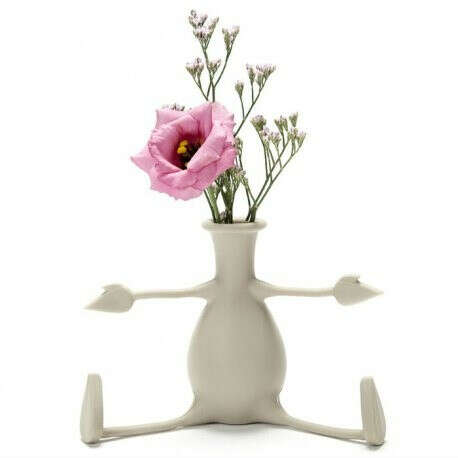 Peleg Design | Купить вазу для цветов с гибкими ручками Florino серую