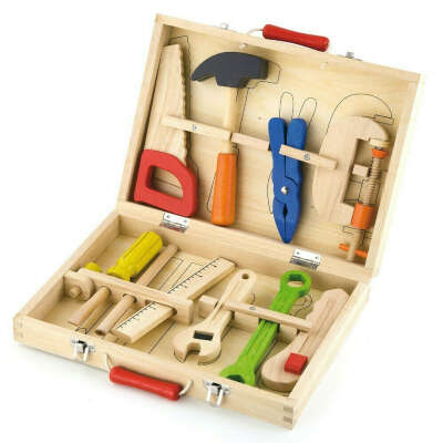 VIGA Набор строительных инструментов (10 элементов) в чемодане 50387 с 3 лет