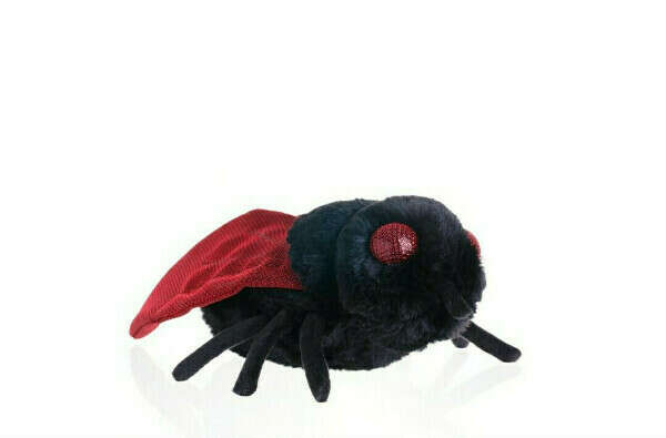 Плюшевая чёрная муха