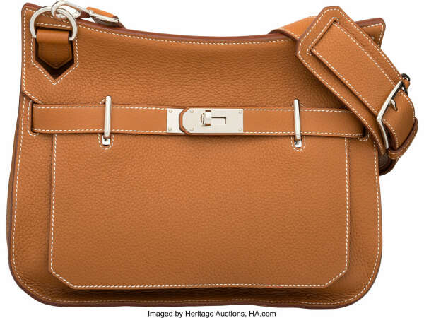 Hermes 31cm Gold Clemence Leather Jypsiere Bag