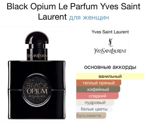 Духи Yves Saint Laurent Black Opium Le Parfum