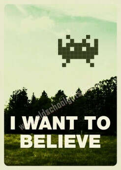 Плакат "I want to believe"