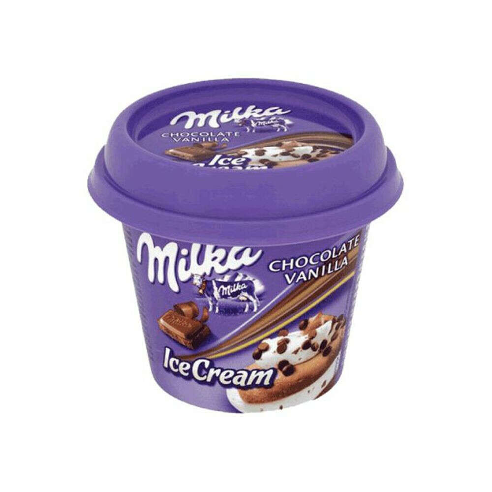 Милком мороженое цена. Мороженое Milka эскимо, 90 мл. Milka карамель мороженое. Милка айс Крим. Мороженое в баночке.