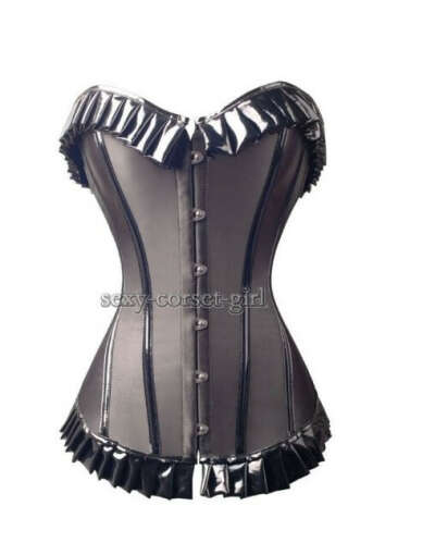 PVC Ruffle Corset