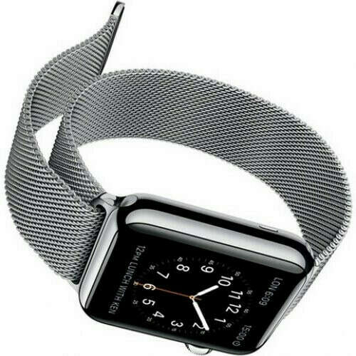 Ремешок на apple watch миланская петля серебро