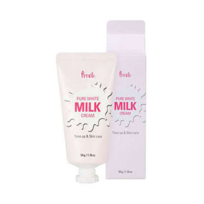 prreti pure white milk cream;