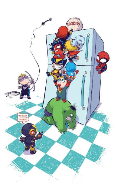 AVENGERS #1 SCOTTIE YOUNG BABY VARIANT NOW