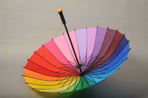 Зонт-трость "Радуга 24 цвета"