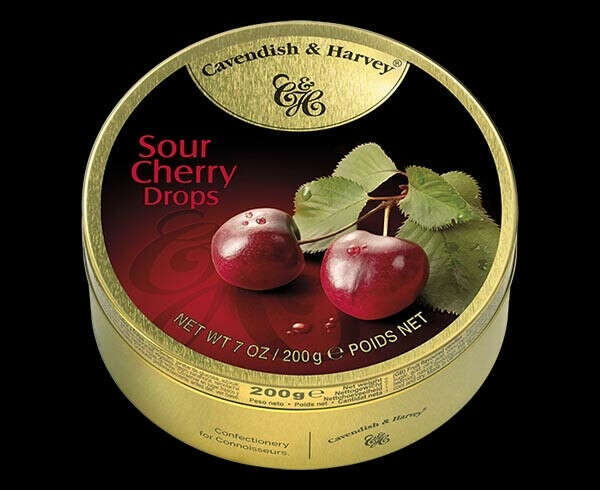 Леденцы "Cavendish & Harvey" Cherry Drops / Со вкусом вишни 50 г.