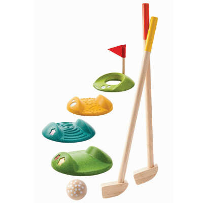 Деревянная игрушка Plan Toys Мини-гольф - полный набор