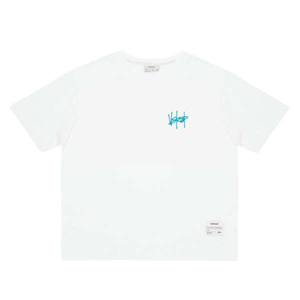 Футболка "VSRAP basic" tag logo / white