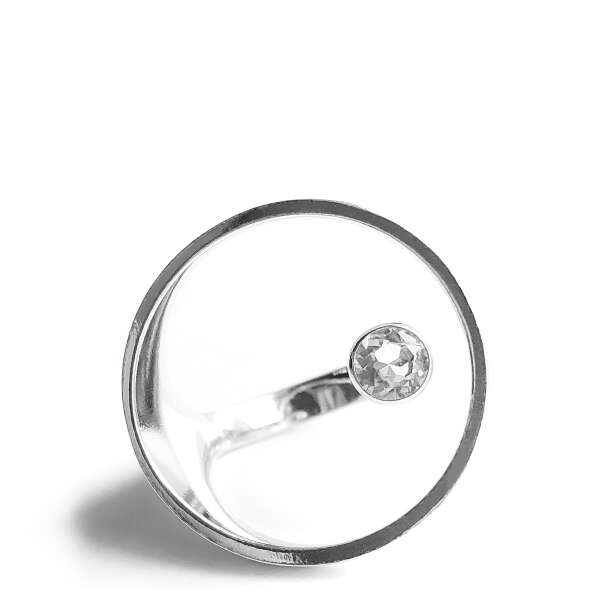 Серебряное кольцо круг